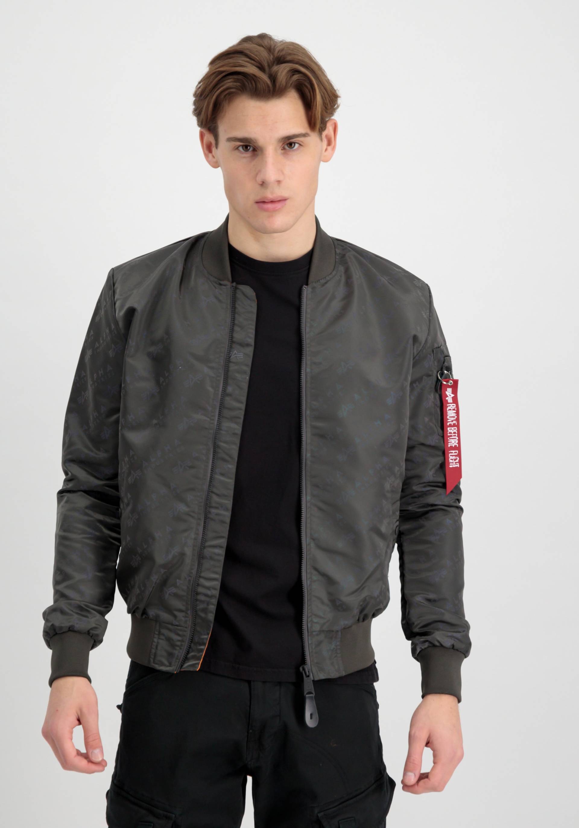 Alpha Industries Regen- und Matschjacke »Alpha Industries Men - Bomber Jackets MA-1 LW AOP Rainbow Ref.« von alpha industries