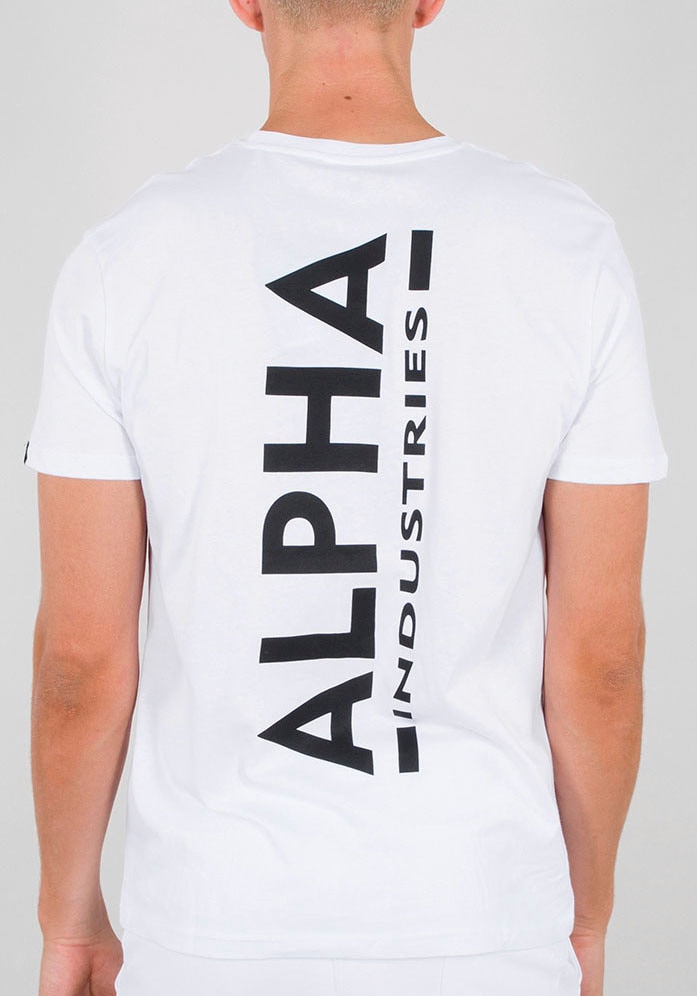 Alpha Industries Rundhalsshirt »Backprint T« von alpha industries