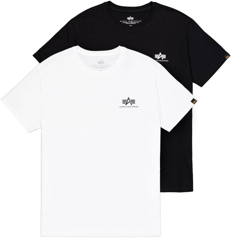 Alpha Industries Rundhalsshirt »Basic T Small Logo 2 Pack« von alpha industries