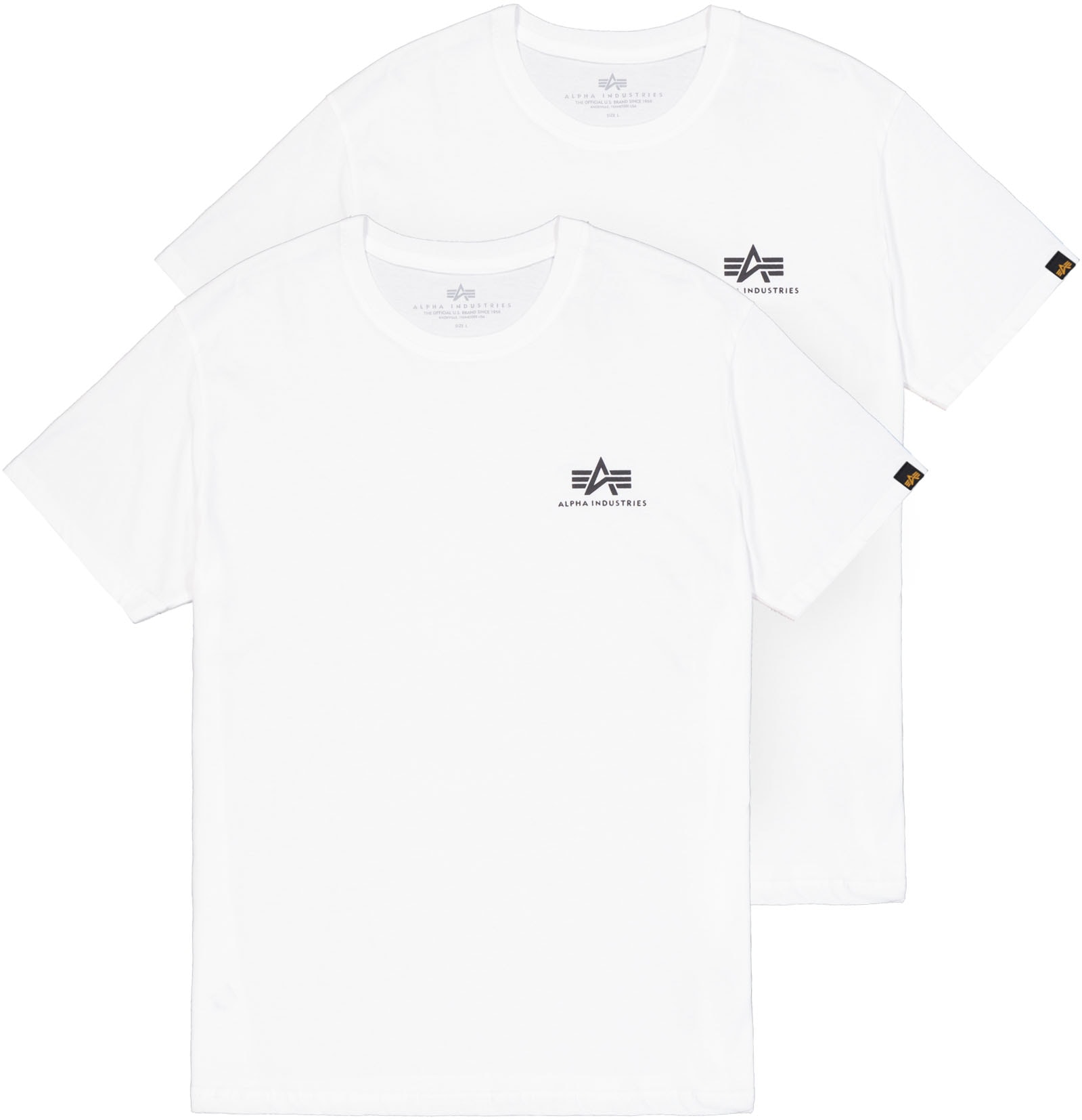 Alpha Industries Rundhalsshirt »Basic T Small Logo 2 Pack« von alpha industries