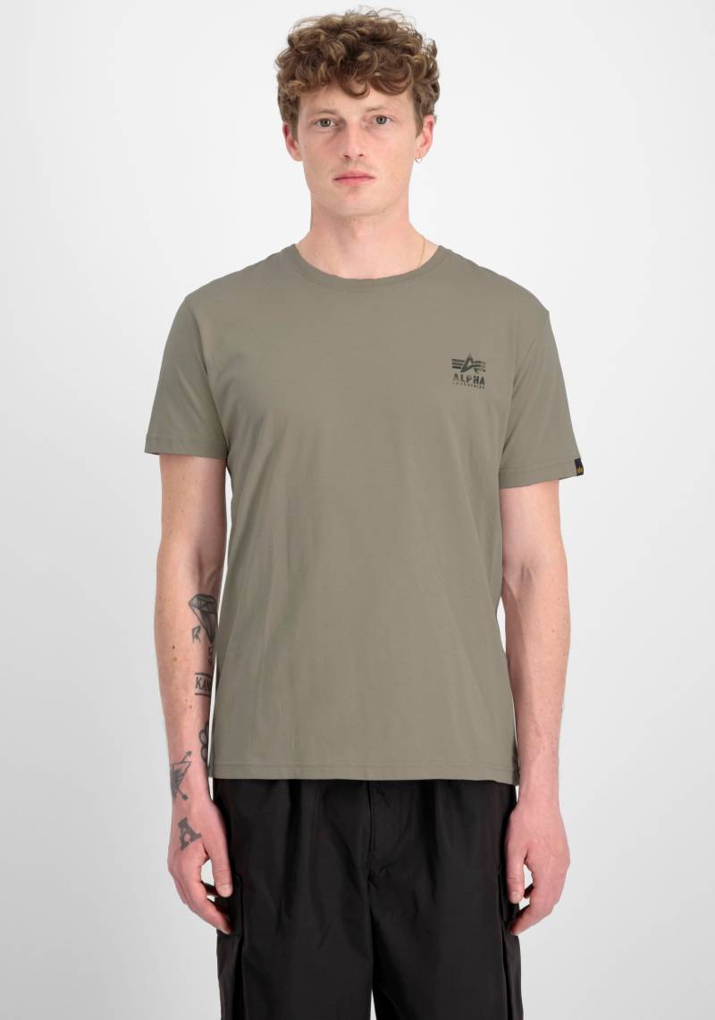 Alpha Industries Rundhalsshirt »Camo Logo Puff Print BP T« von alpha industries