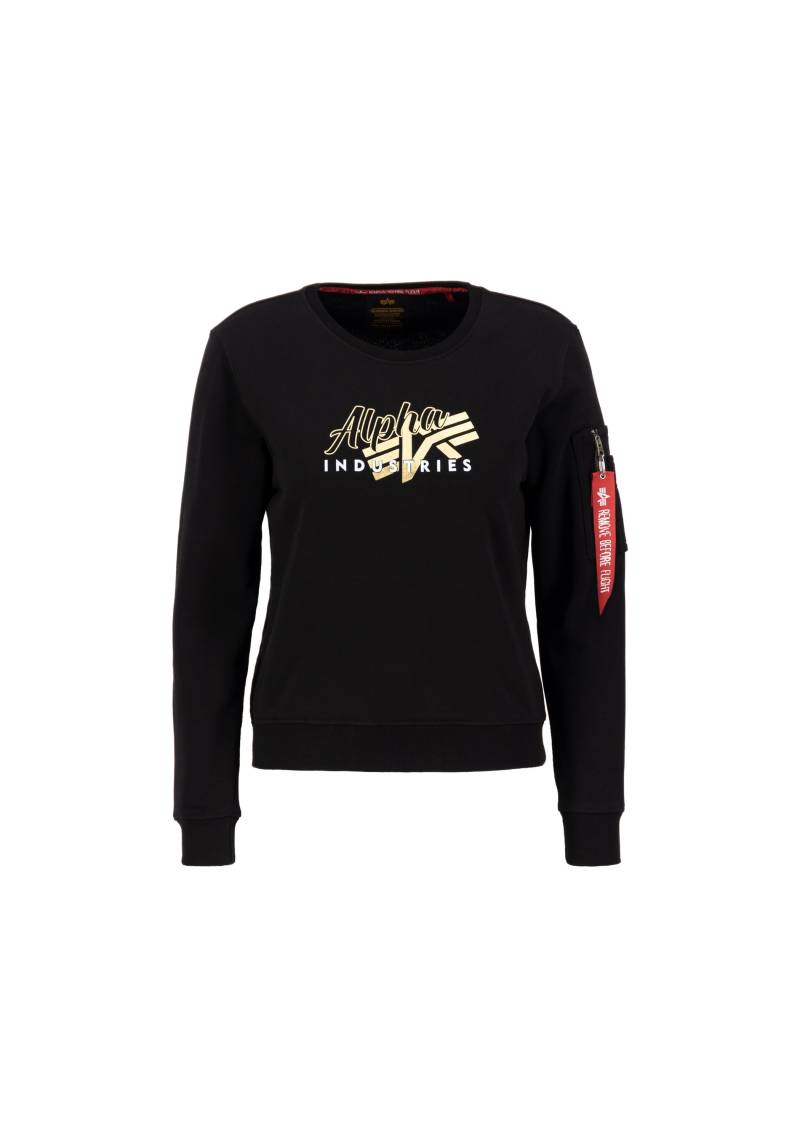 Alpha Industries Sweater »Alpha Industries Women - Sweatshirts Goldfarben Logo Sweater Wmn« von alpha industries