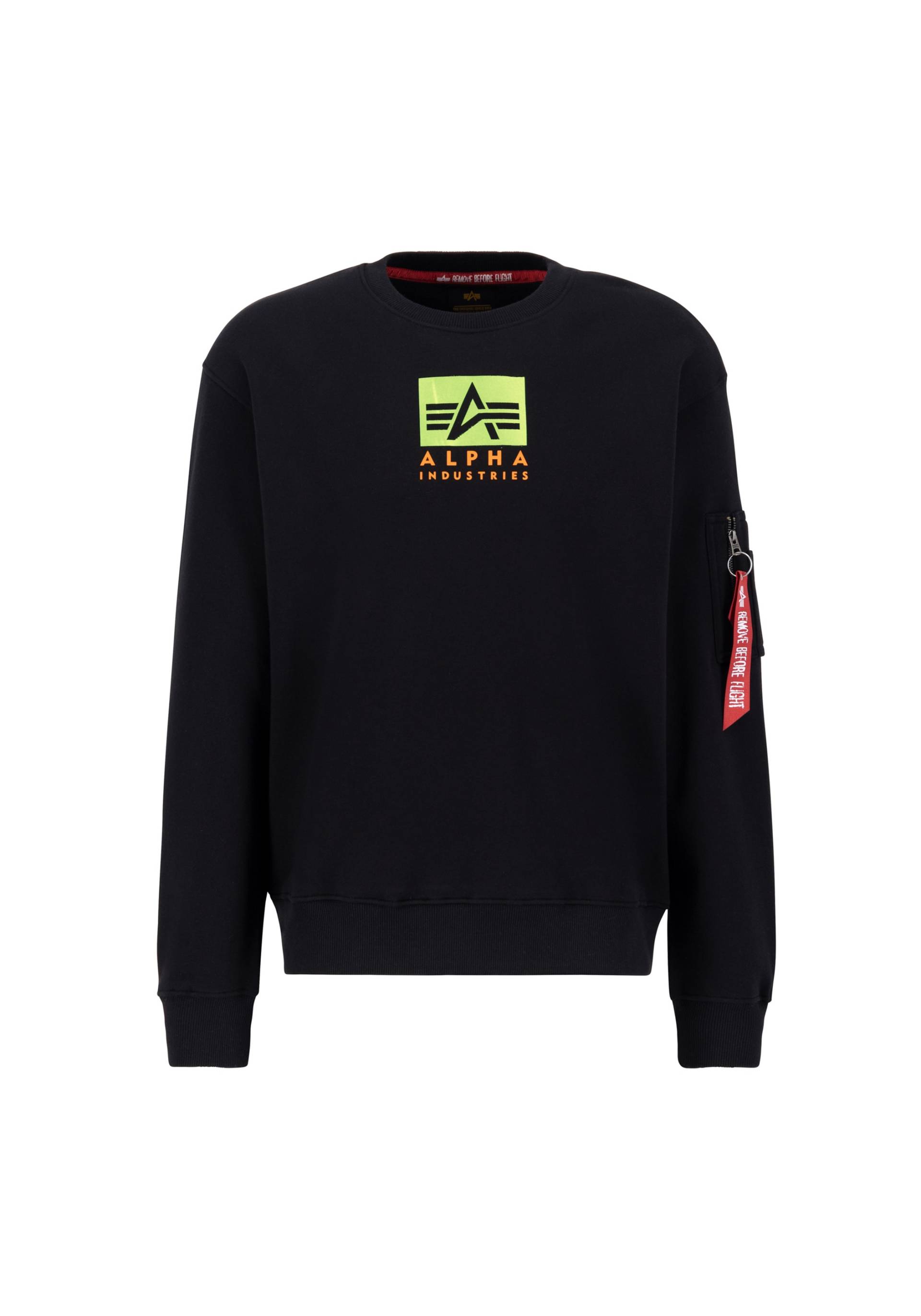 Alpha Industries Sweater »Alpha Industries Men - Sweatshirts Satin Logo Sweater« von alpha industries