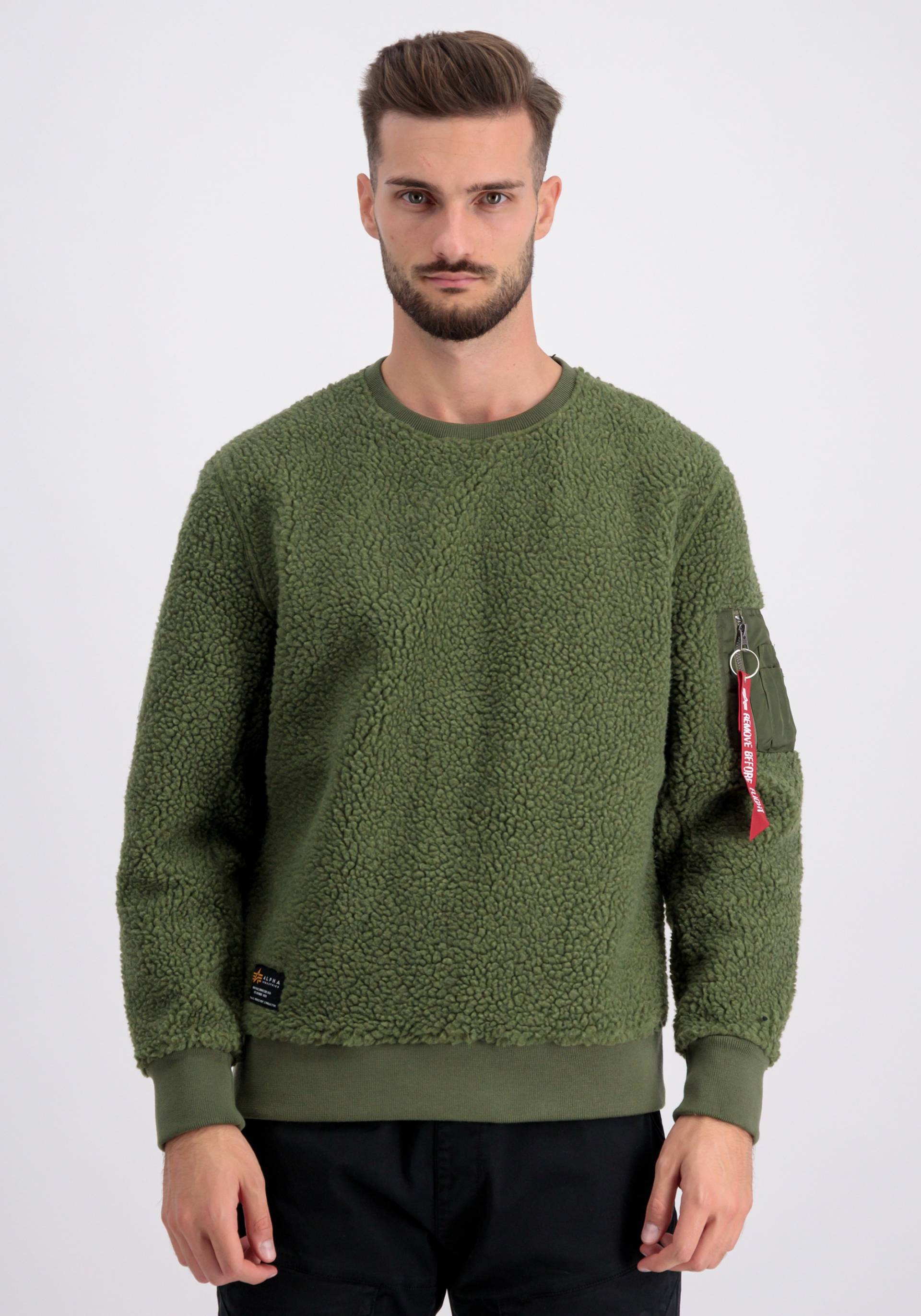 Alpha Industries Sweater »Alpha Industries Men - Sweatshirts Teddy Sweater« von alpha industries