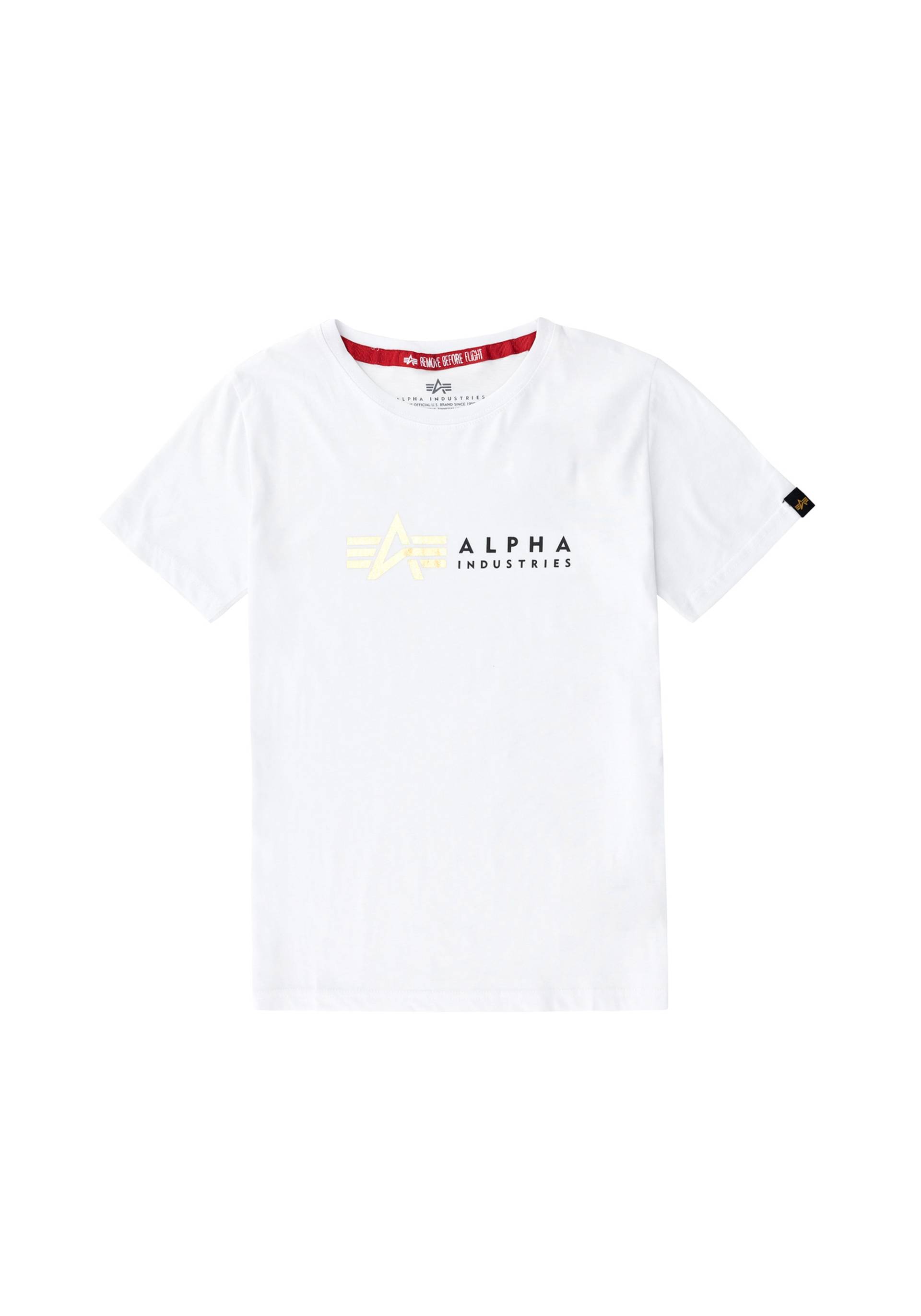 Alpha Industries T-Shirt »Alpha Industries Kids - T-Shirts Alpha Label T Foil Print Kids« von alpha industries