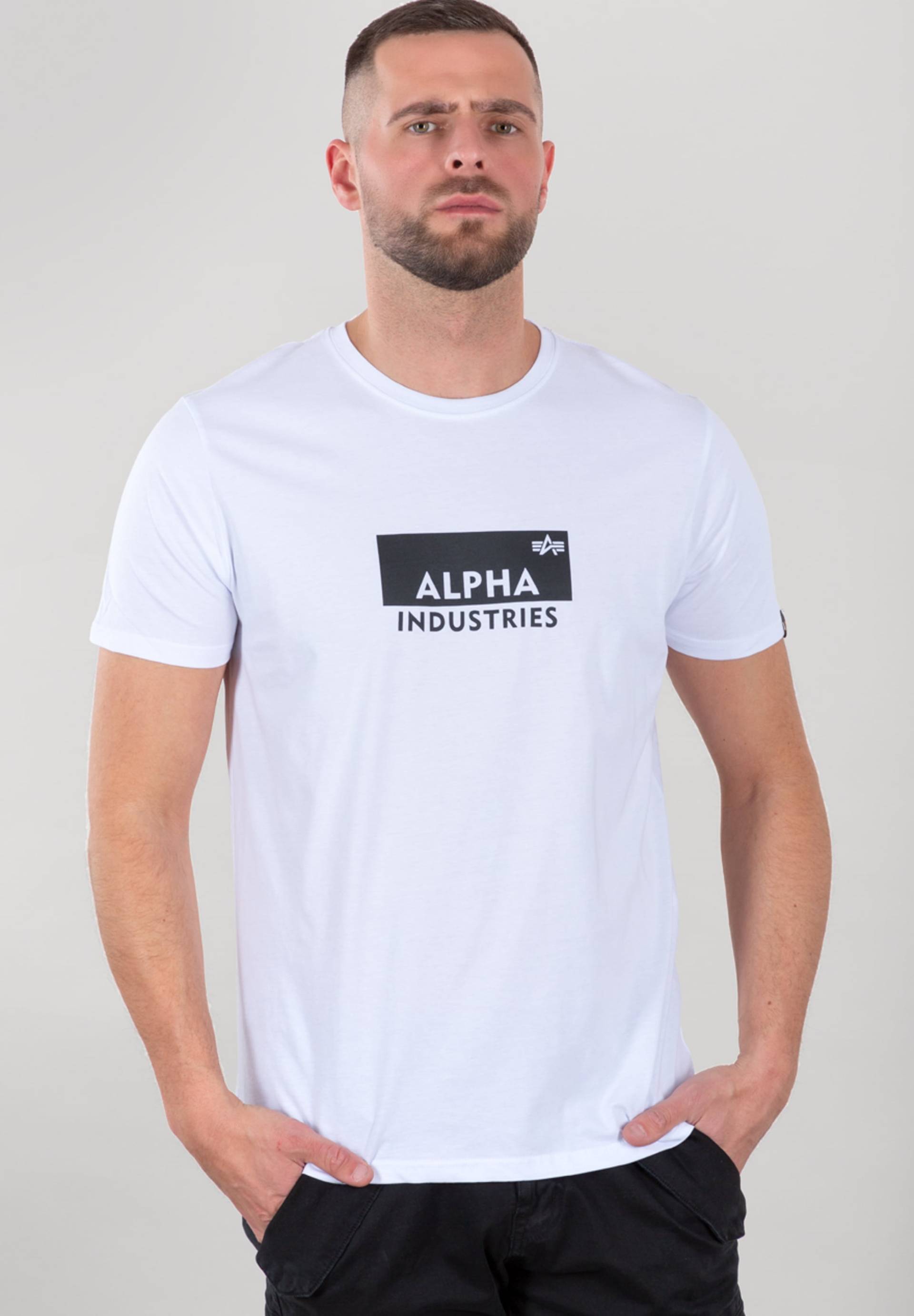 Alpha Industries T-Shirt »Alpha Industries Men - T-Shirts Box Logo T« von alpha industries