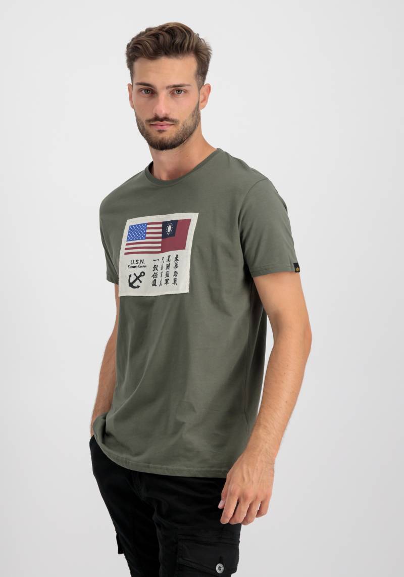 Alpha Industries T-Shirt »Alpha Industries Men - T-Shirts USN Blood Chit T-Shirt« von alpha industries