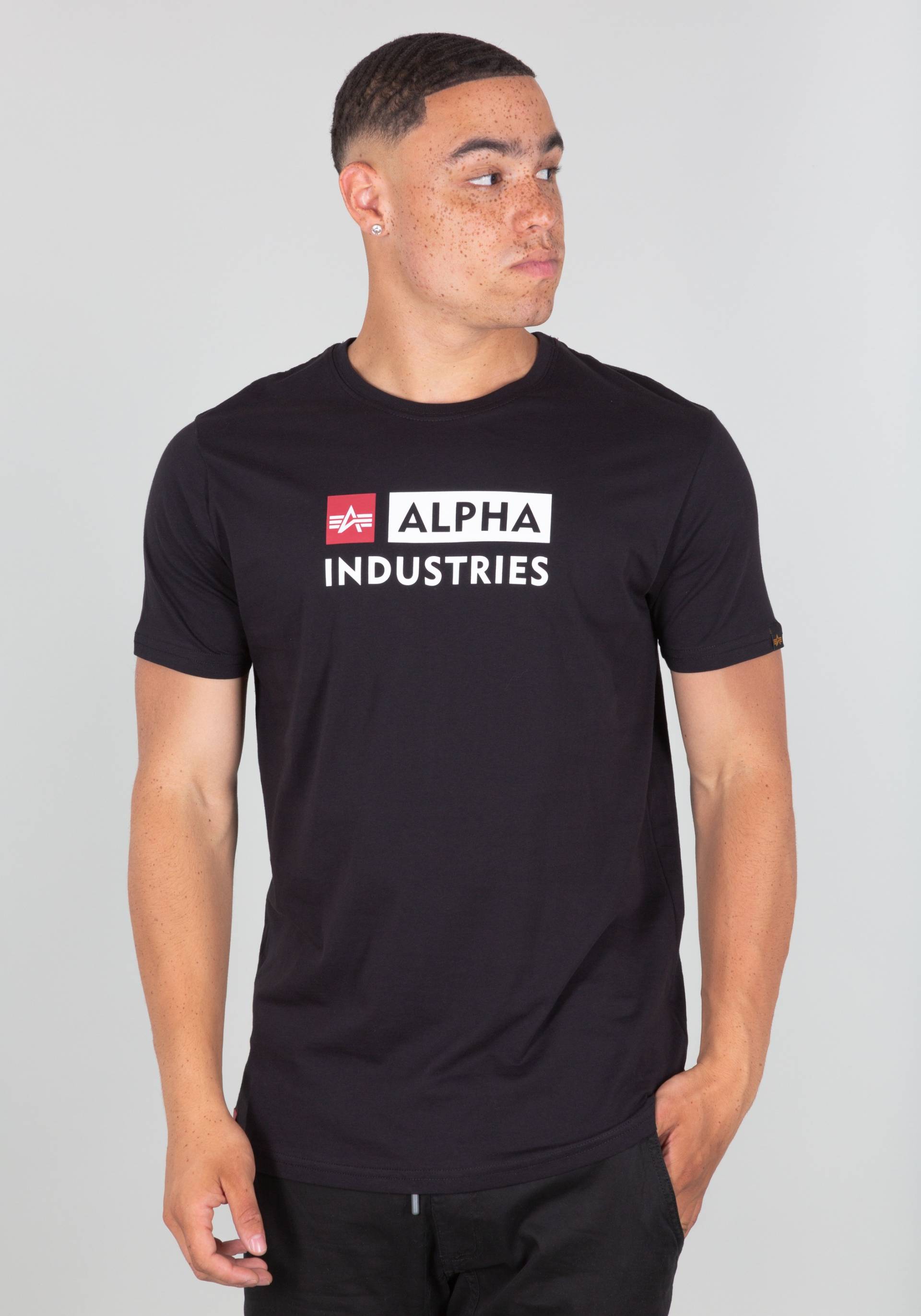 Alpha Industries T-Shirt »Alpha Industries Men - T-Shirts Alpha Block-Logo T« von alpha industries