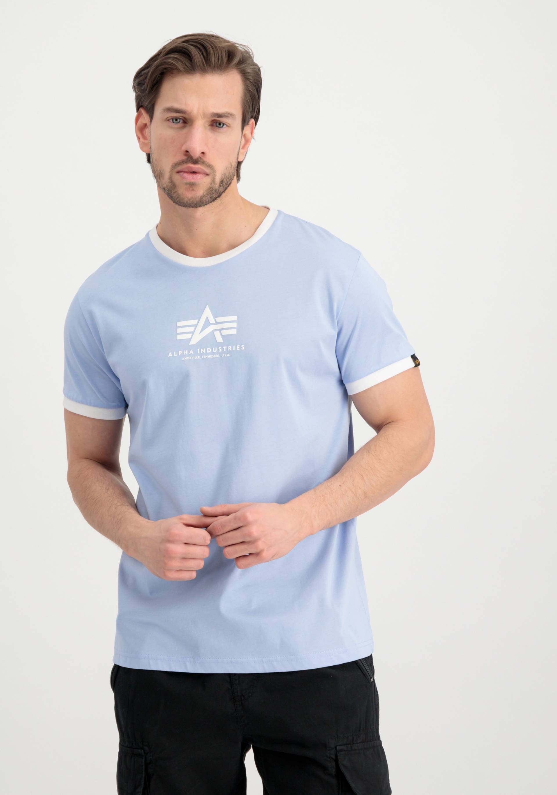 Alpha Industries T-Shirt »ALPHA INDUSTRIES Men - T-Shirts Basic T Contrast ML« von alpha industries