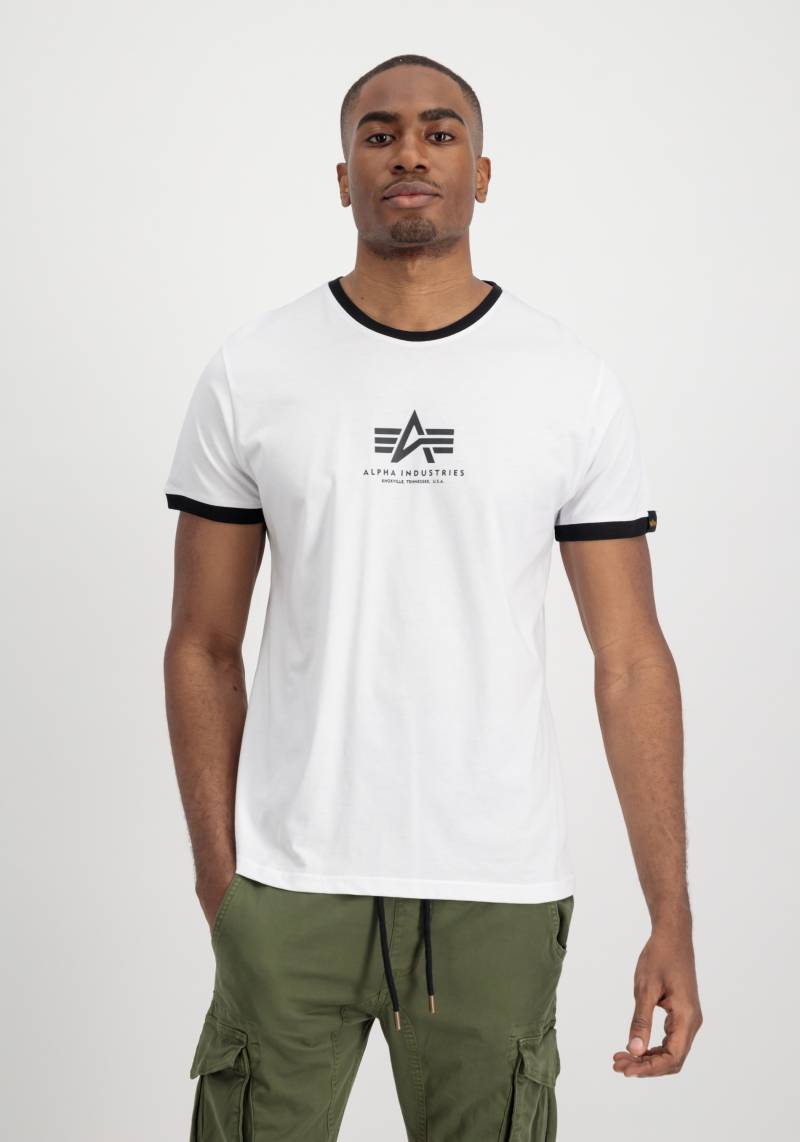 Alpha Industries T-Shirt »Alpha Industries Men - T-Shirts Basic T-Shirt Contrast ML« von alpha industries