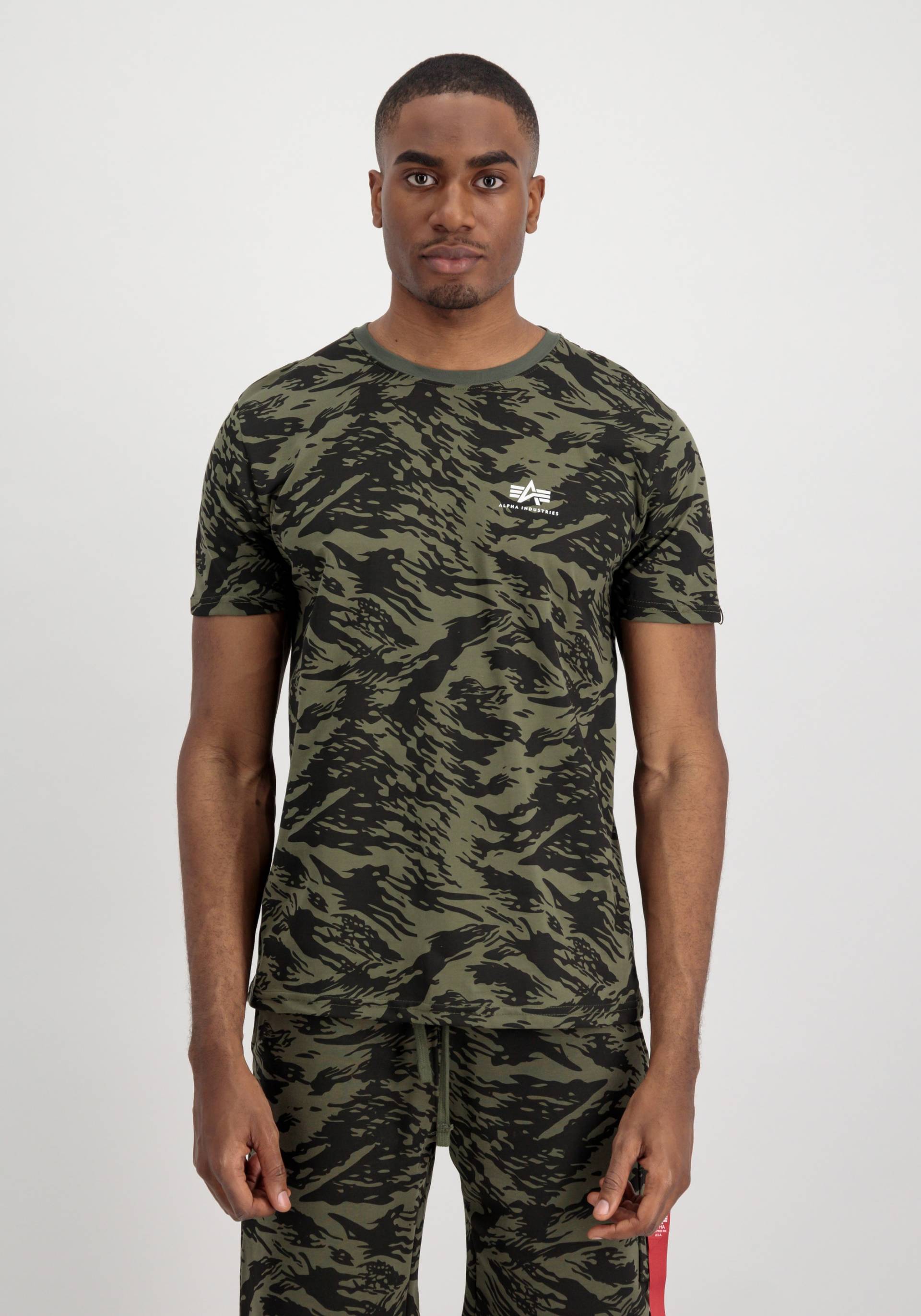 Alpha Industries T-Shirt »Alpha Industries Men - T-Shirts Basic T Small Logo Camo« von alpha industries