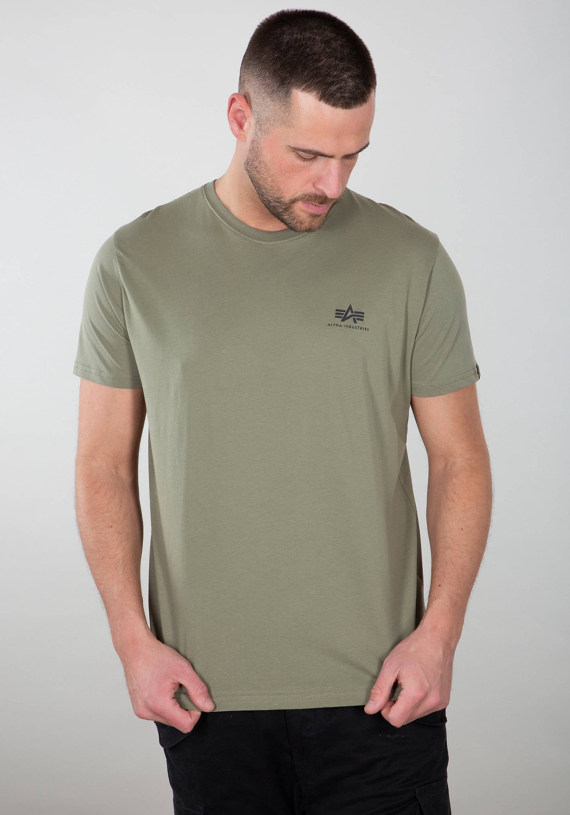 Alpha Industries T-Shirt »Alpha Industries Men - T-Shirts Basic T Small Logo« von alpha industries