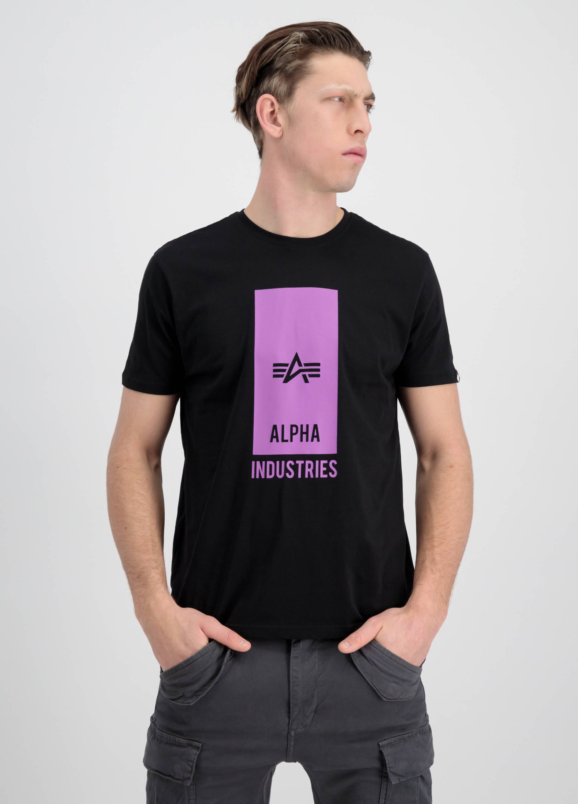 Alpha Industries T-Shirt »Alpha Industries Men - T-Shirts Block Logo T« von alpha industries