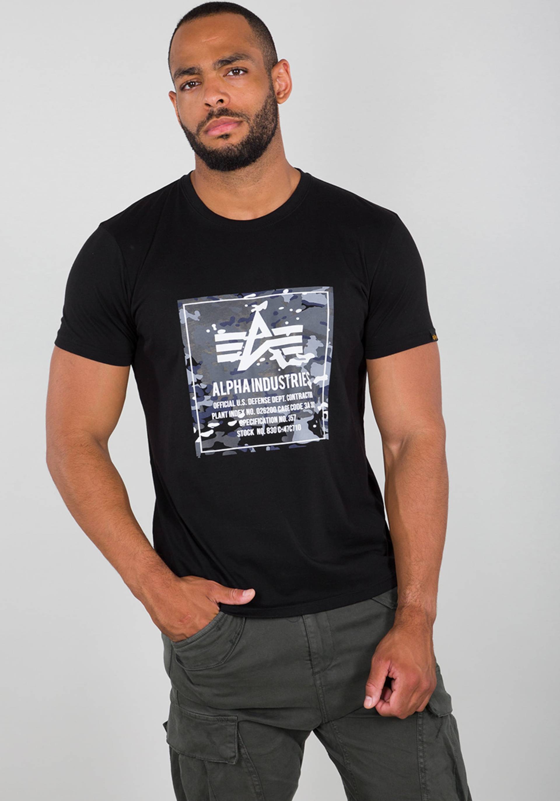 Alpha Industries T-Shirt »Alpha Industries Men - T-Shirts Camo Block T« von alpha industries