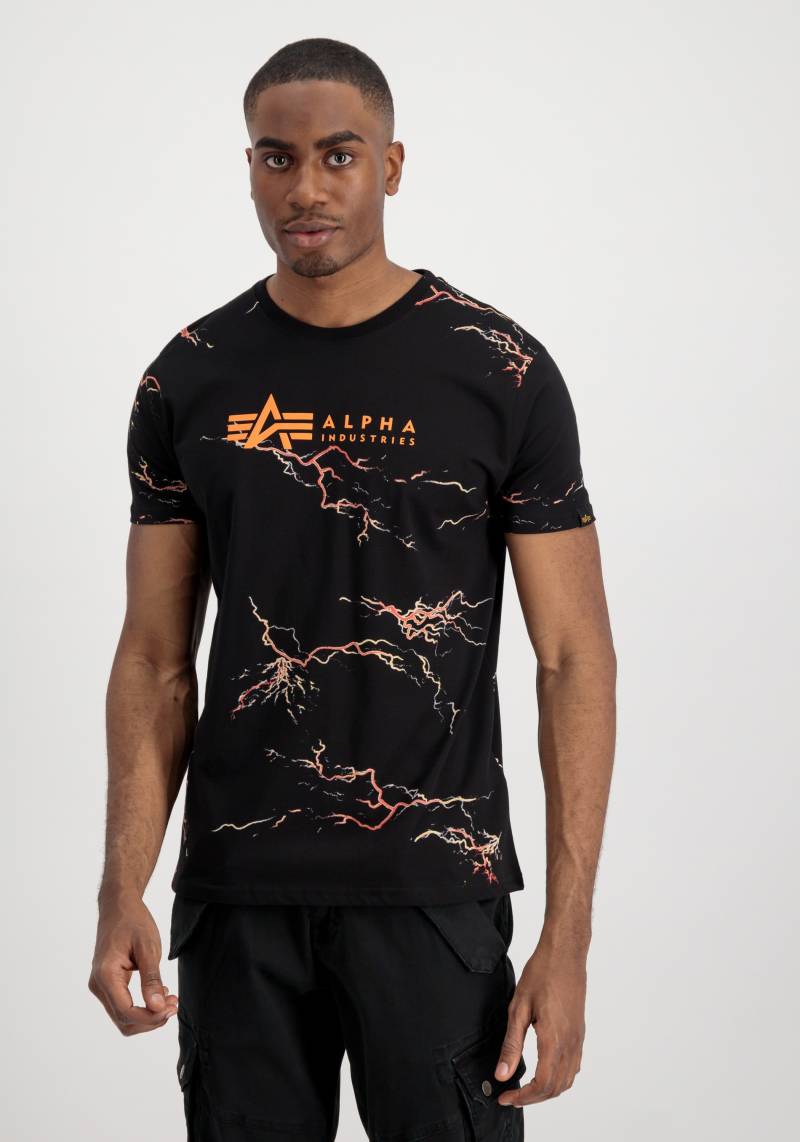 Alpha Industries T-Shirt »Alpha Industries Men - T-Shirts Lightning AOP T-Shirt« von alpha industries