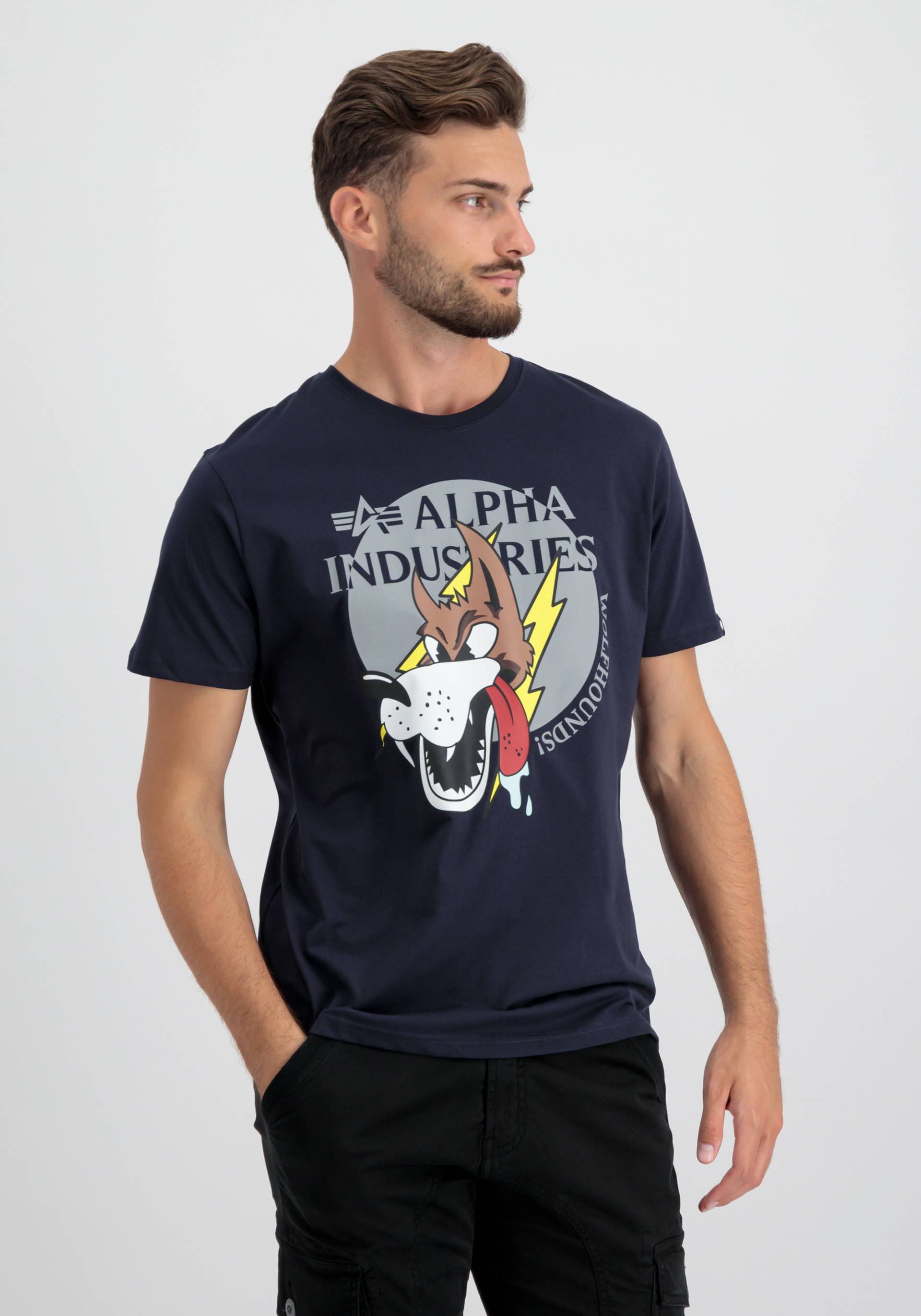 Alpha Industries T-Shirt »Alpha Industries Men - T-Shirts Wolfhounds T« von alpha industries