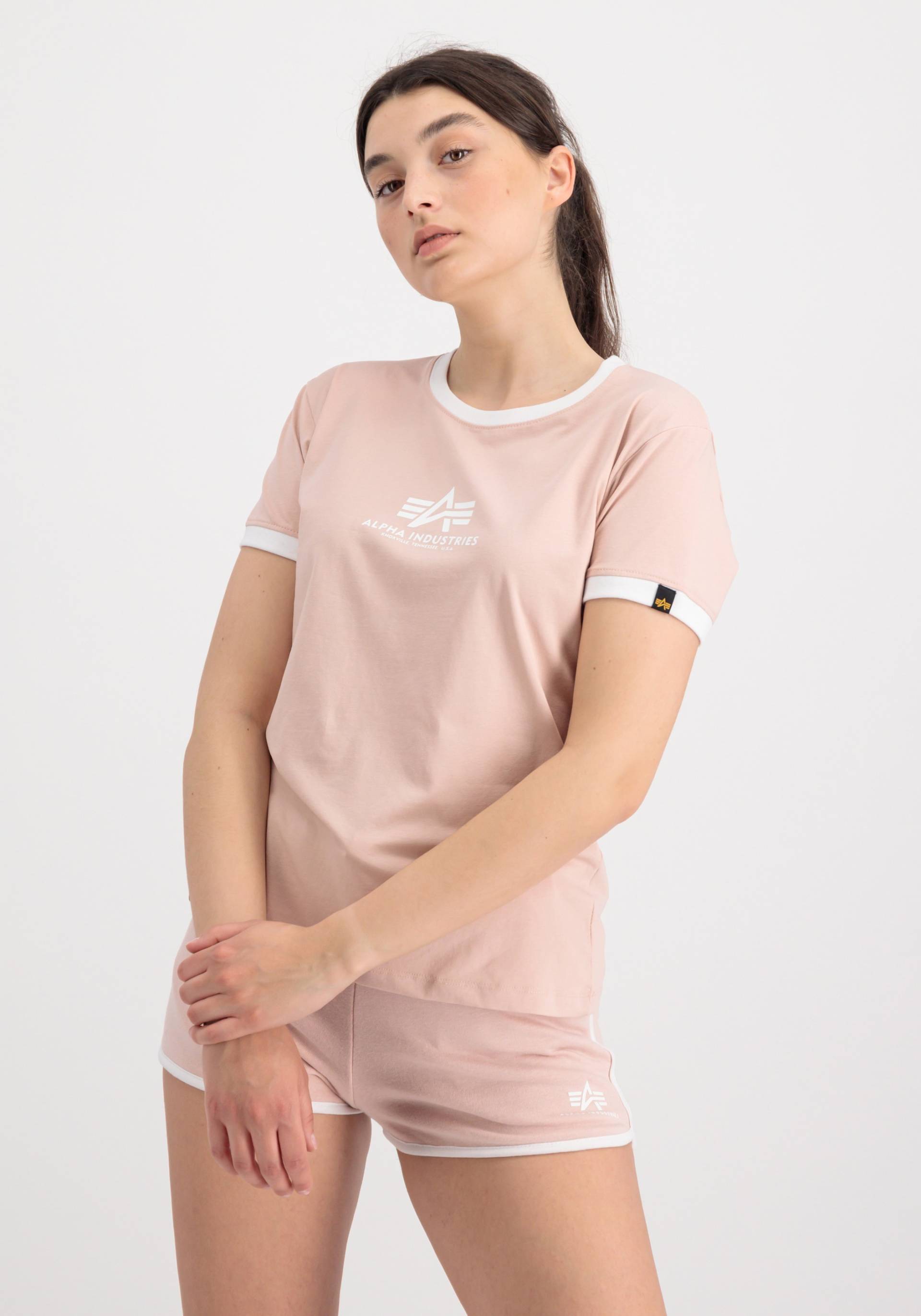 Alpha Industries T-Shirt »Alpha Industries Women - T-Shirts Basic T Contrast ML Wmn« von alpha industries