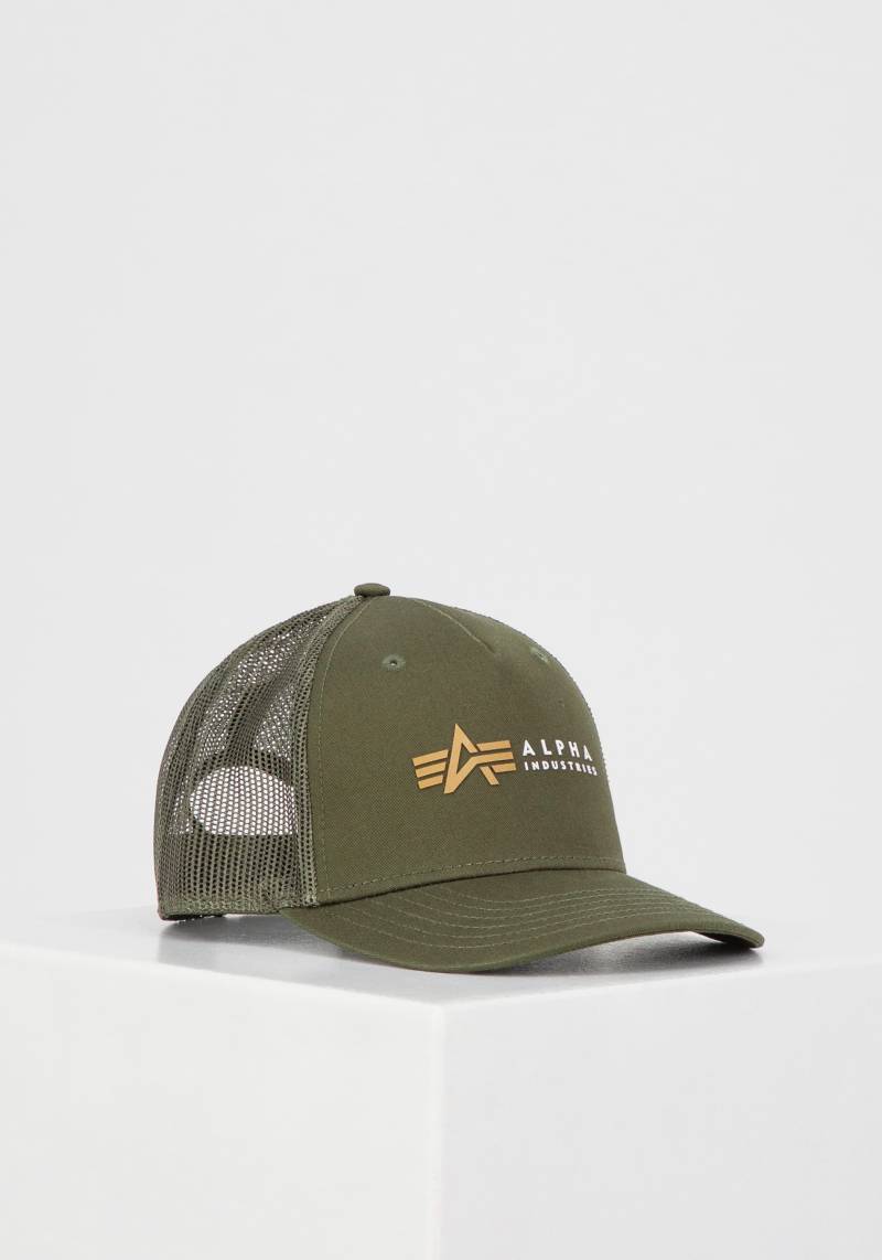 Alpha Industries Trucker Cap »Alpha Industries Accessoires - Headwear Alpha Label Trucker Cap« von alpha industries