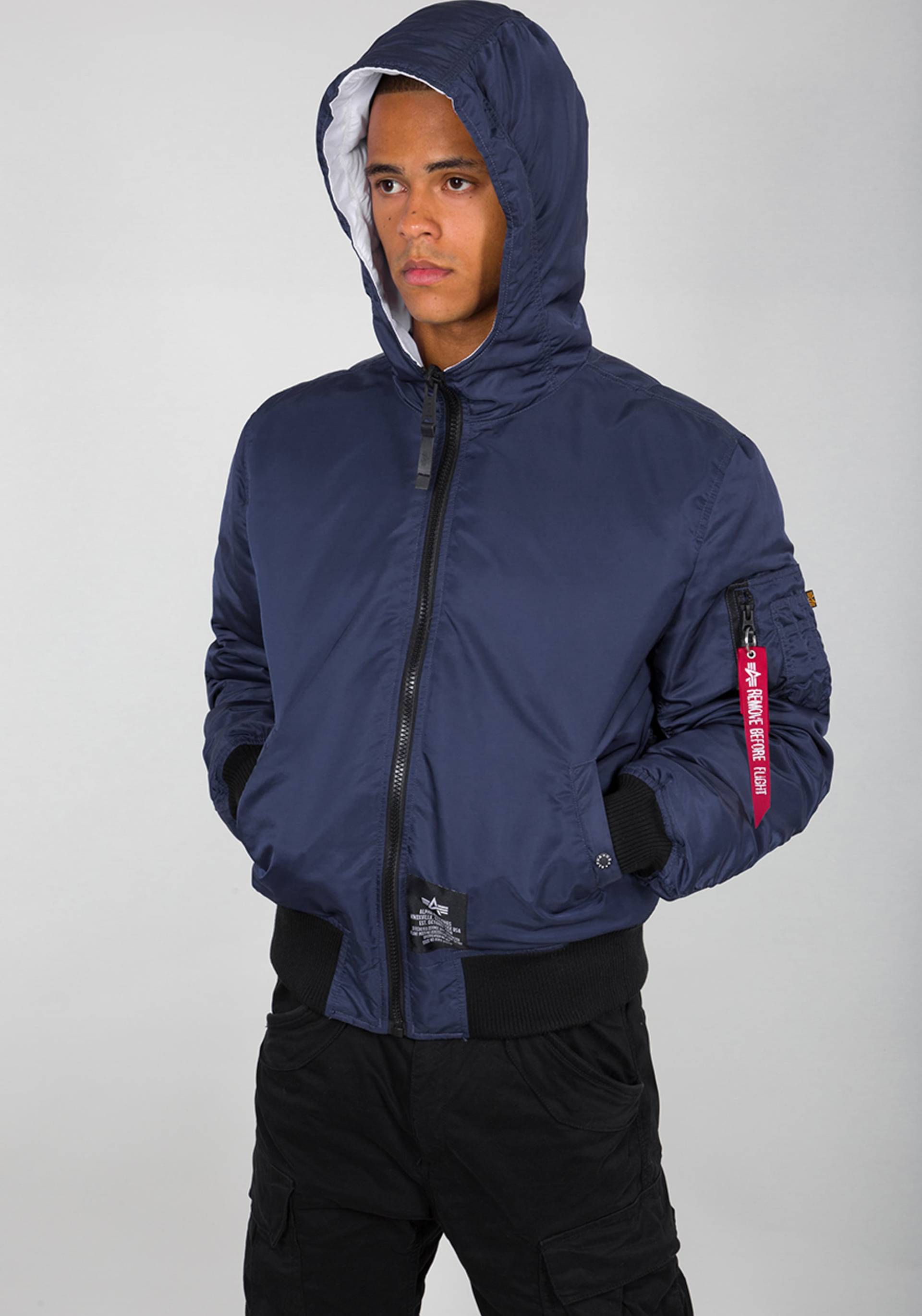 Alpha Industries Winterjacke »Alpha Industries Men - Bomber Jackets Hooded Puffer FD Rev.« von alpha industries