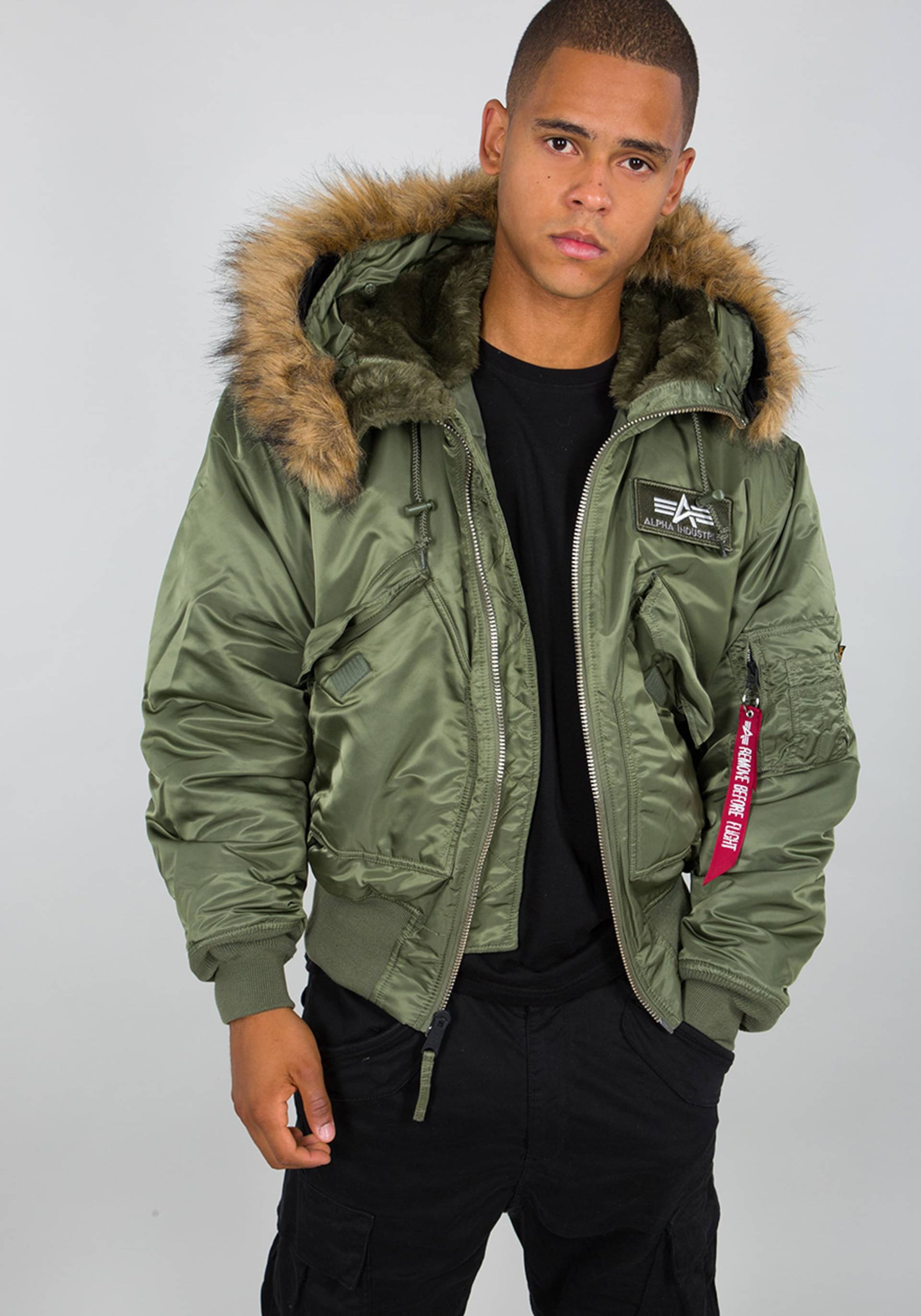 Alpha Industries Winterjacke »Alpha Industries Men - Bomber Jackets 45P Hooded« von alpha industries