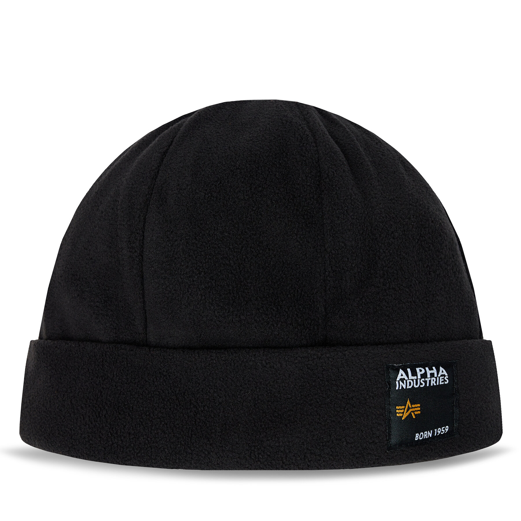 Mütze Alpha Industries Label Fleece Beanie 118937 Schwarz von alpha industries