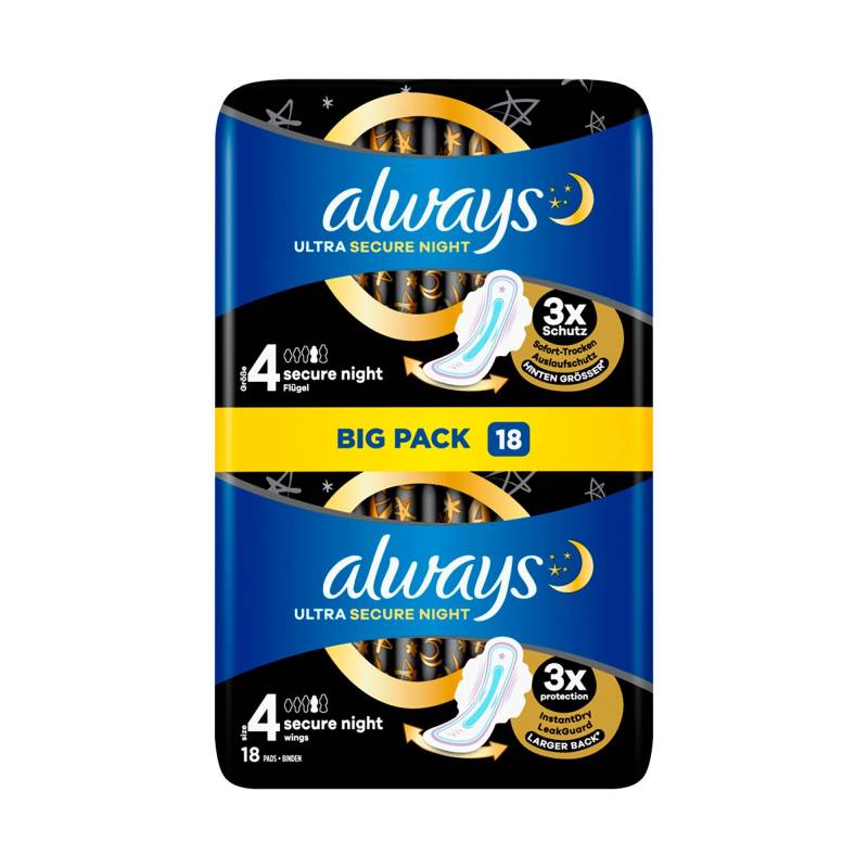 Binde Normal Bigpack Damen  18 pezzi von always