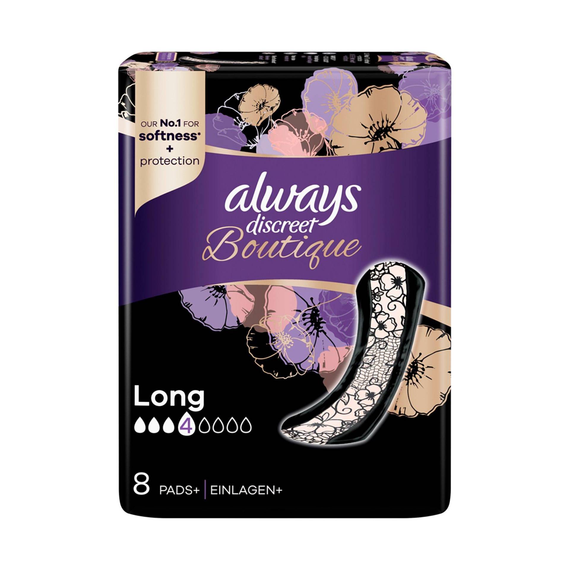 Boutique Inkontinenz-einlagen Damen  8 pieces von always