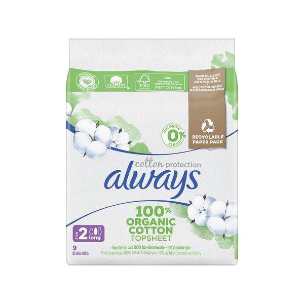 Cotton Protection Ultra Lang Binden Damen  9 Stück von always