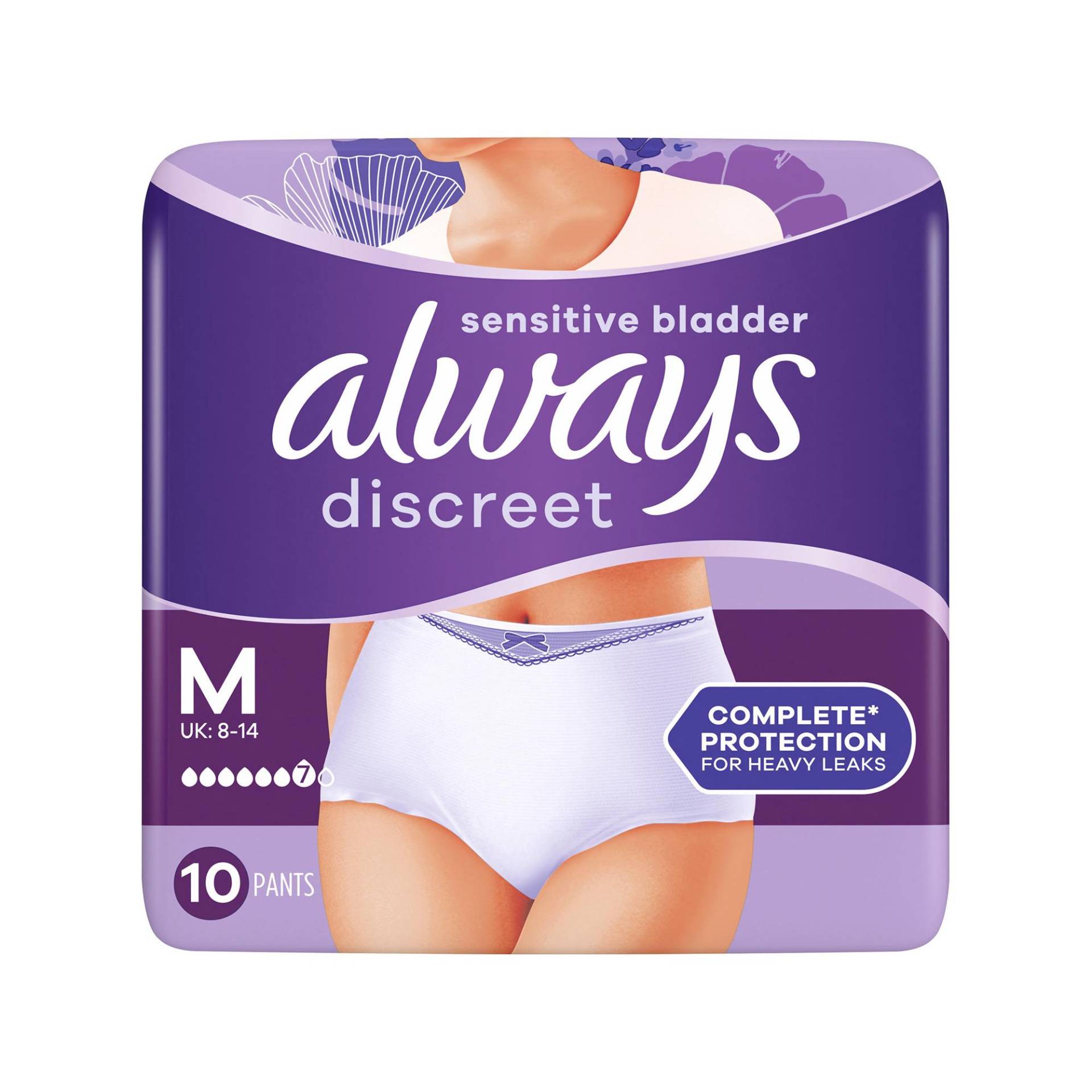 Discreet Inkontinenz Pants Plus M 10 Damen  10 pieces von always