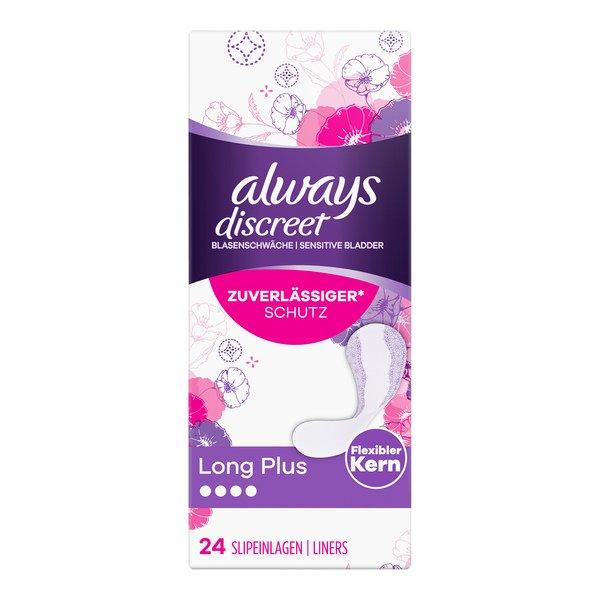 Discreet Inkontinenz-slipeinlagen Long Plus Damen  24x von always