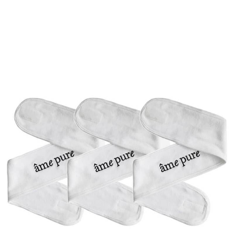 3 X Spa Headbands - Stirnband / Lösung Um Ihr Haar Effektiv Zurück Zu Halten Damen Weiss ONE SIZE von âme pure