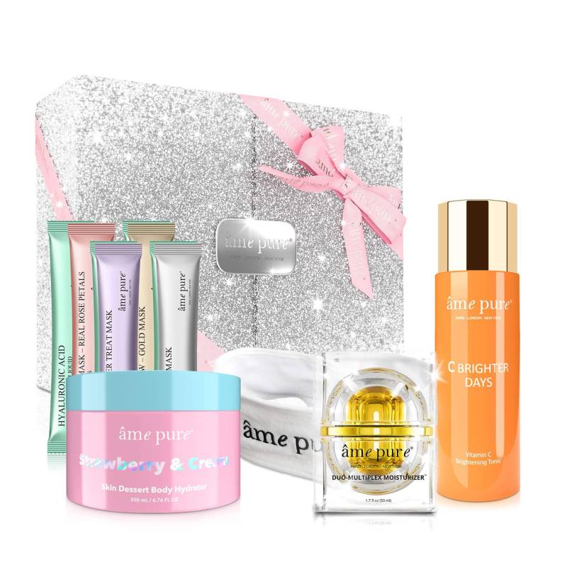 All Stars Geschenkset: Feuchtigkeitscreme, Vitamin C Tonic, Body Yoghurt, Gesichtsmasken, Spa Headband Unisex  ONE SIZE von âme pure