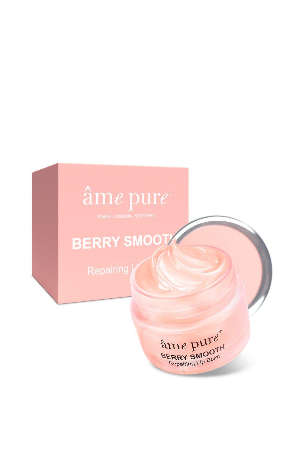 âme pure - BERRY SMOOTH Lippenbalsam Feuchtigkeits für trockene Lippen mit süßen Beerengeschmack, 15 ml von âme pure