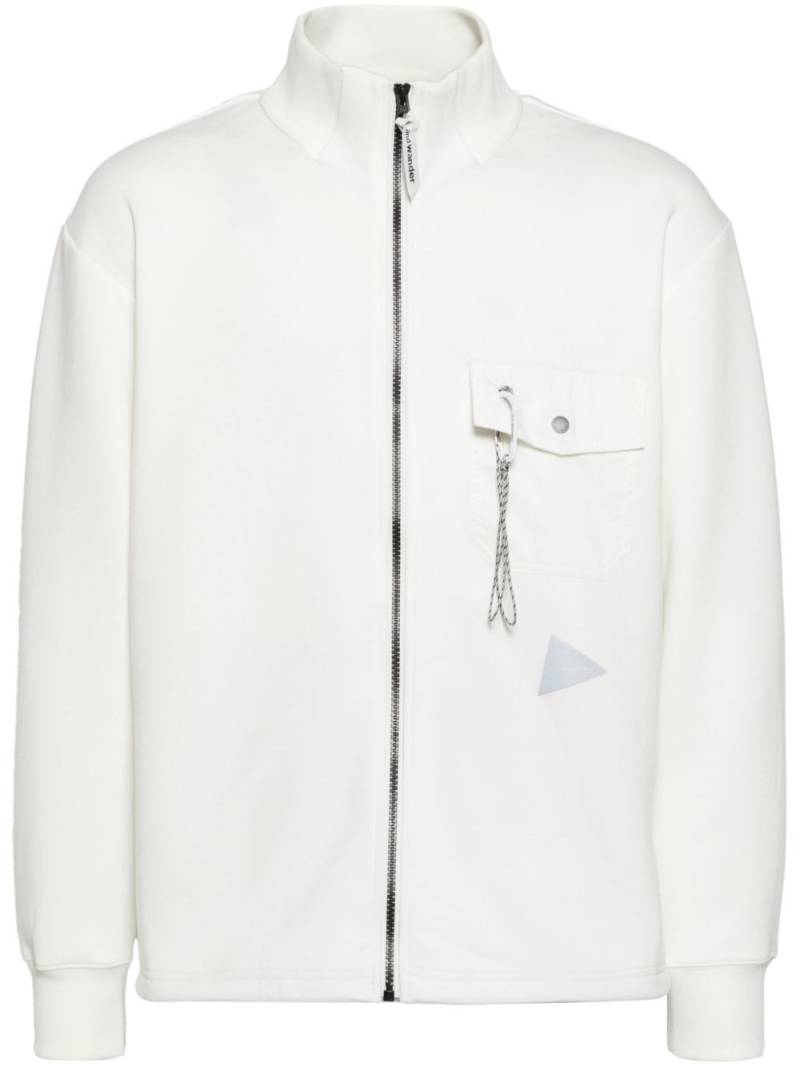 and Wander Airy Warm zipped jacket - White von and Wander