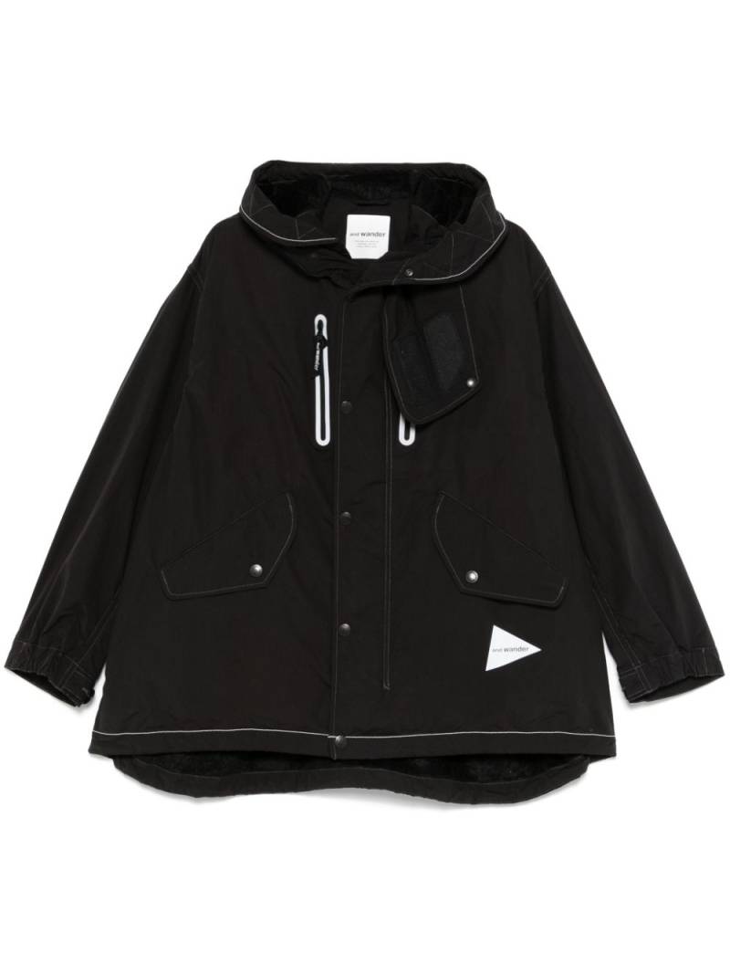 and Wander Fishtail Octa jacket - Black von and Wander