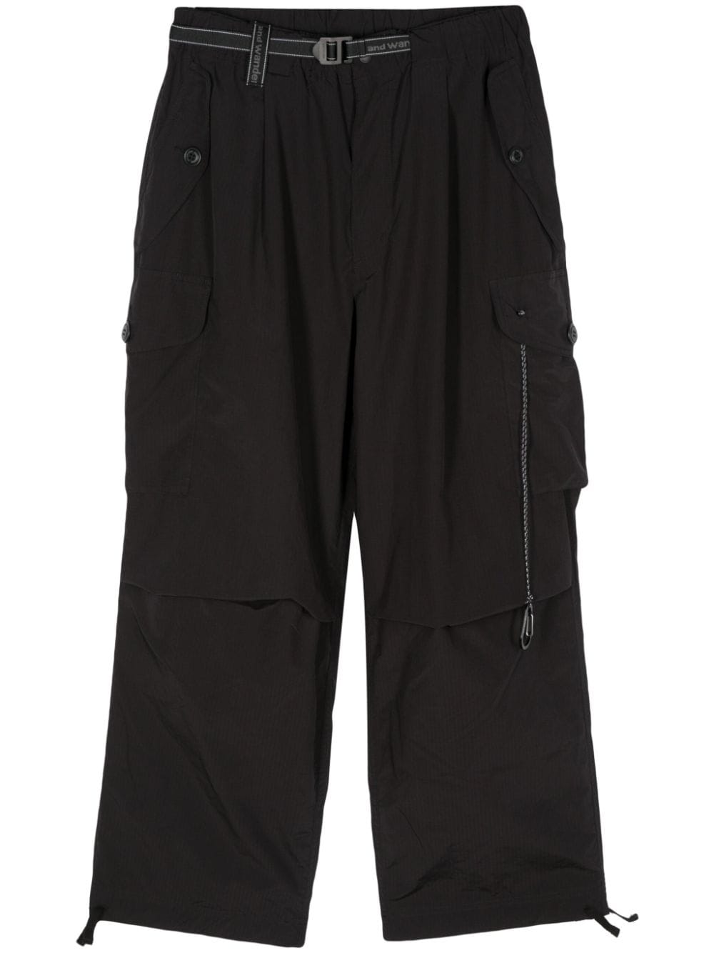 and Wander belted cargo trousers - Black von and Wander