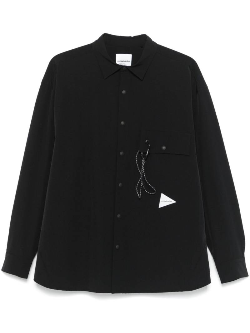 and Wander cloth shirt - Black von and Wander