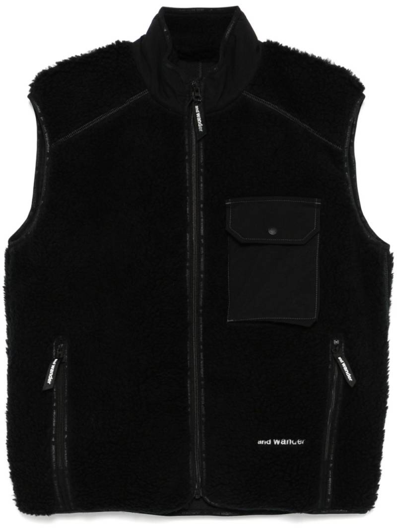 and Wander fleece vest - Black von and Wander