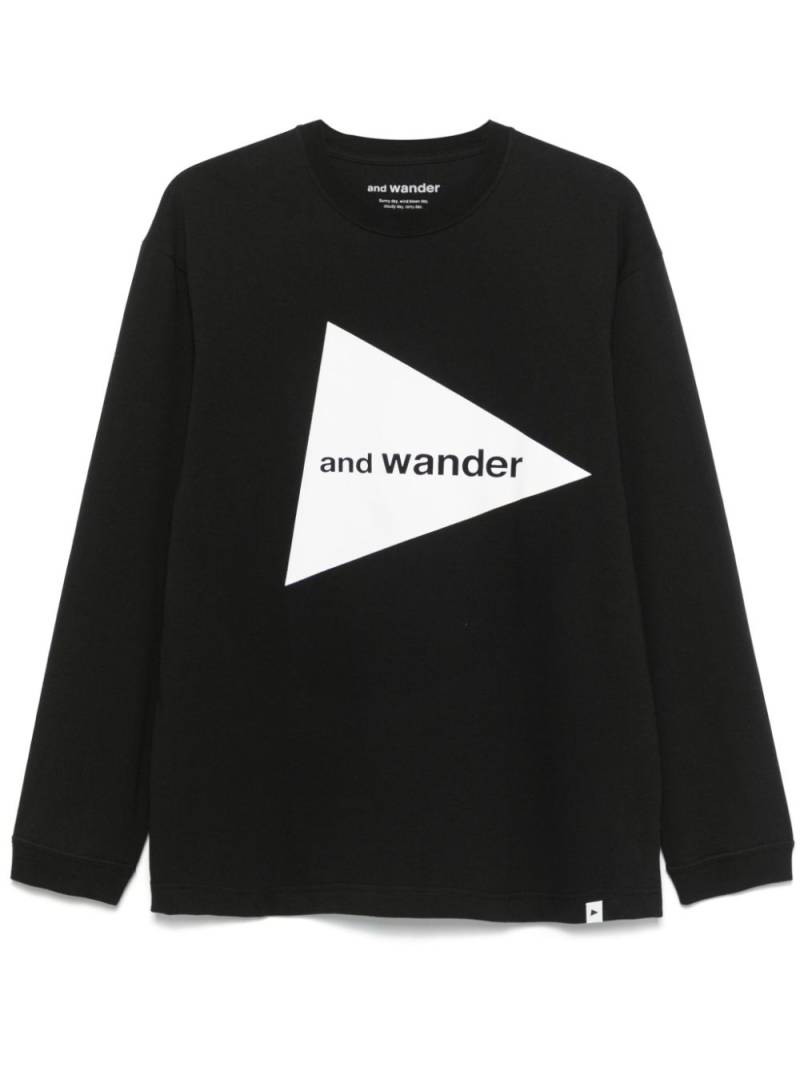 and Wander logo-print T-shirt - Black von and Wander