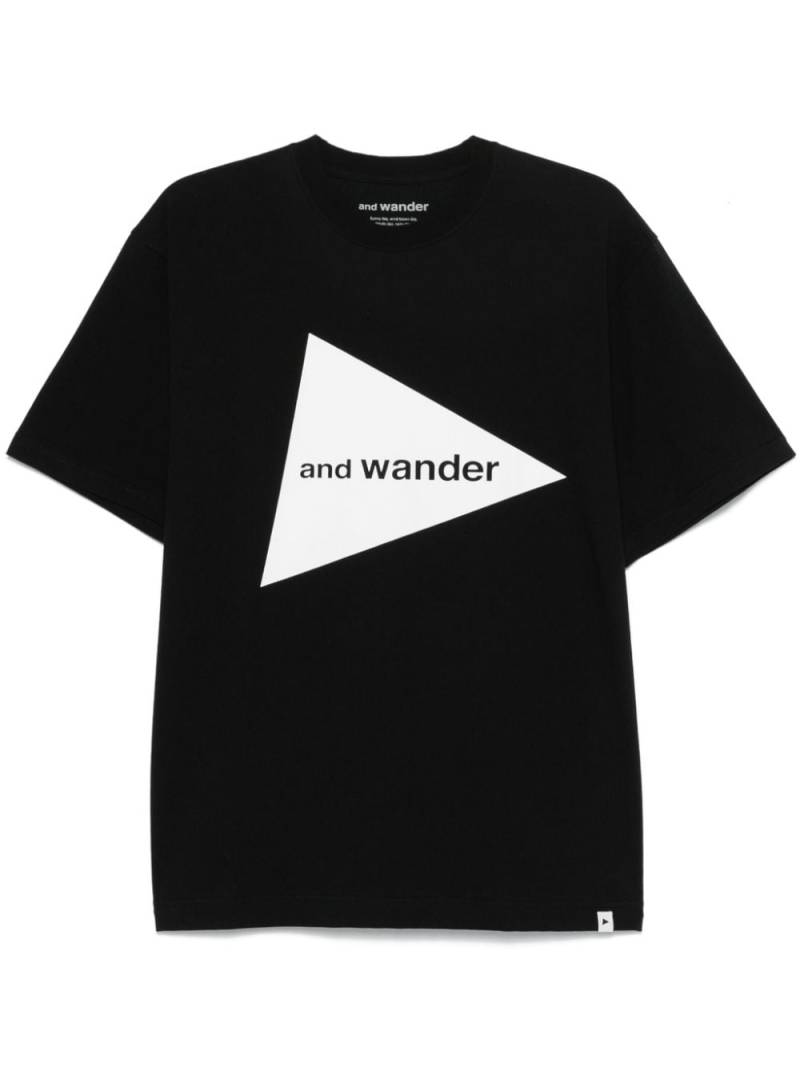 and Wander logo-print T-shirt - Black von and Wander