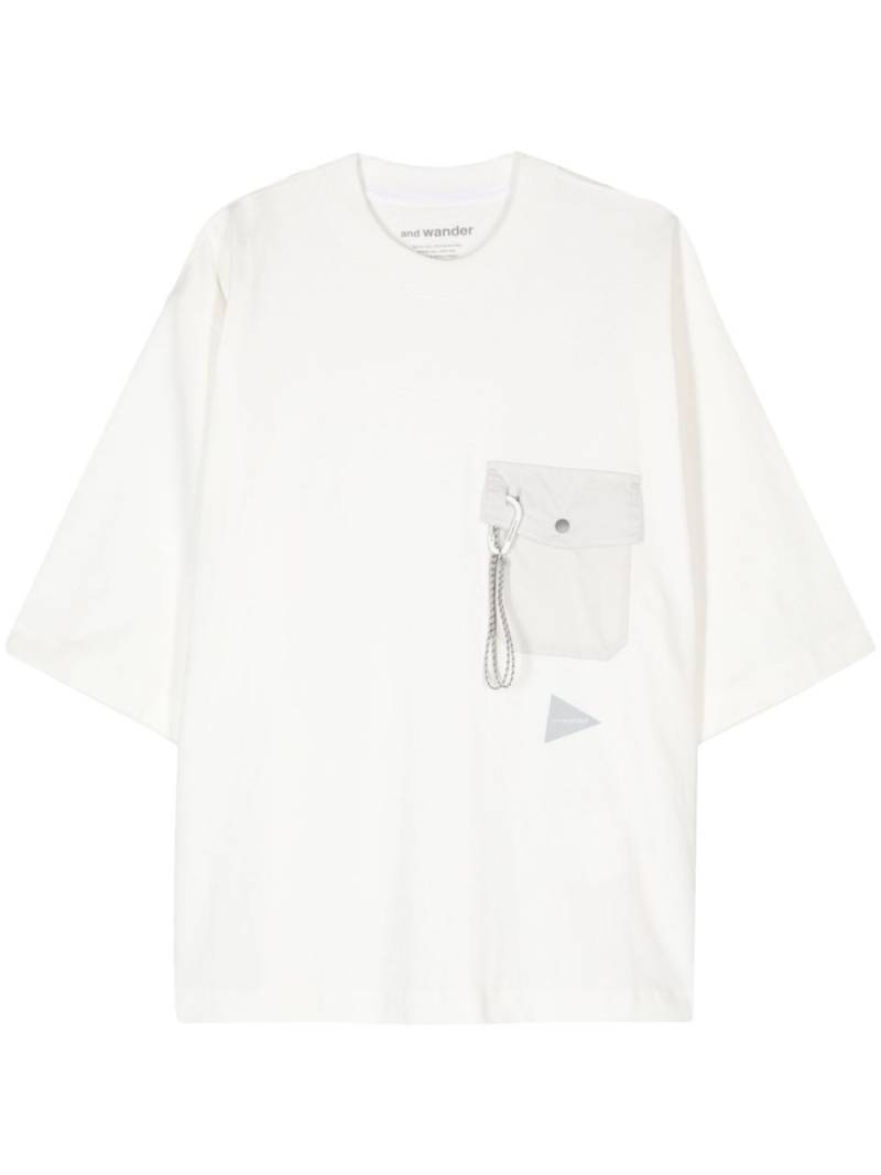 and Wander logo-print T-shirt - White von and Wander