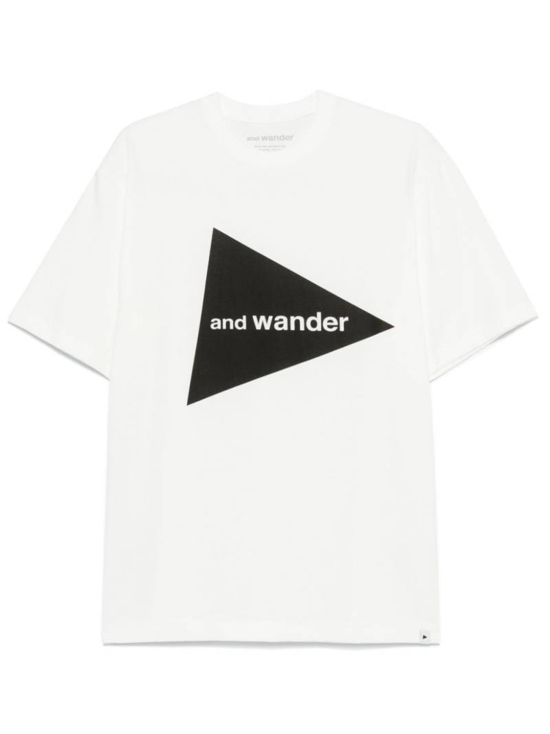 and Wander logo-print T-shirt - White von and Wander