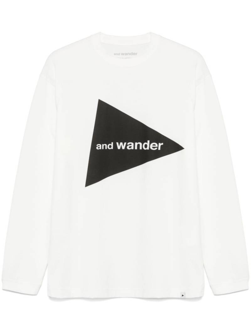 and Wander logo-print T-shirt - White von and Wander