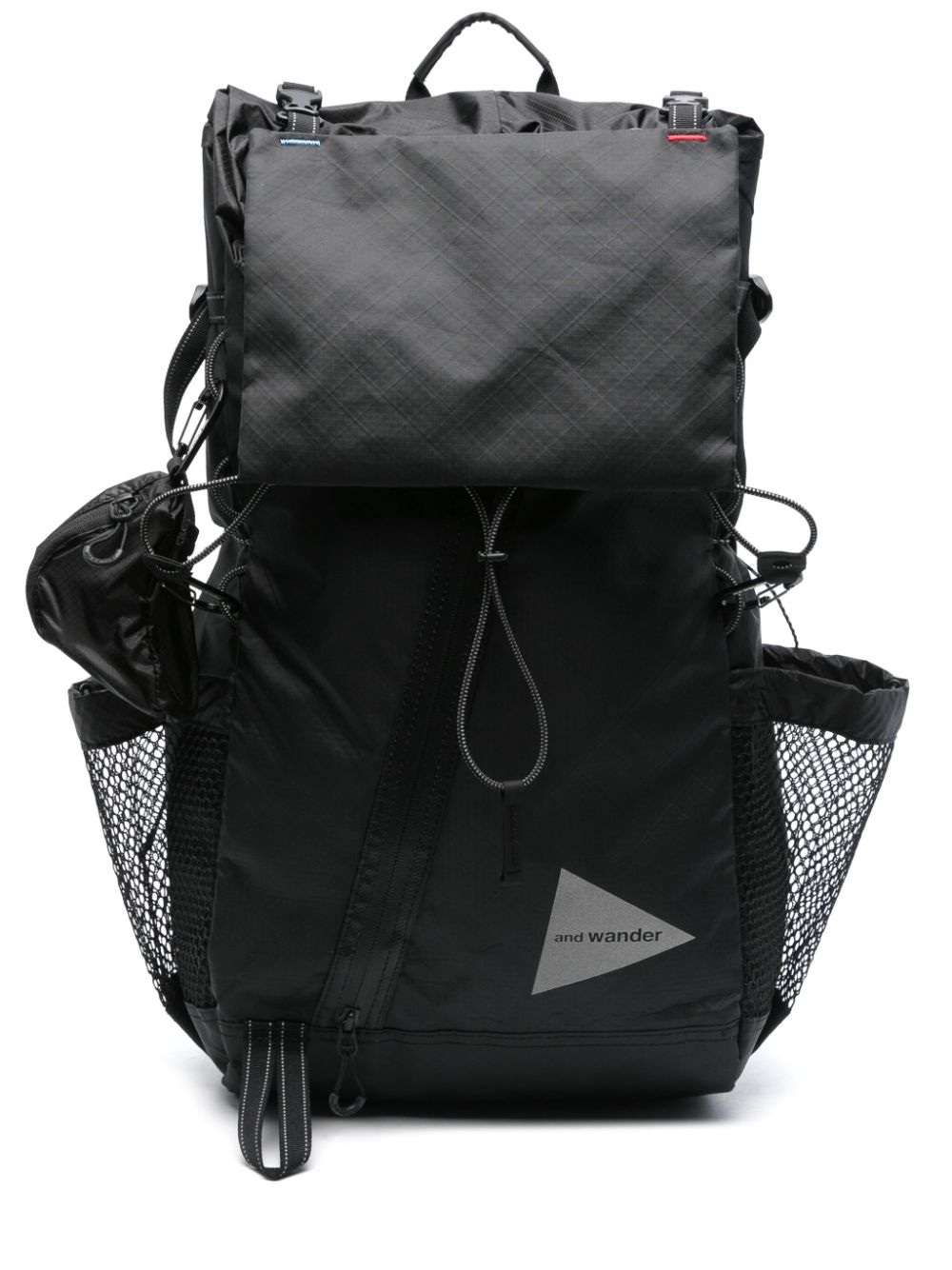 and Wander logo-print backpack - Black von and Wander