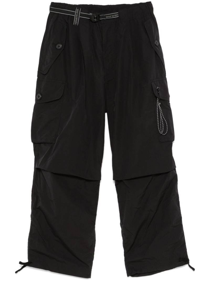 and Wander straight-leg cargo pants - Black von and Wander