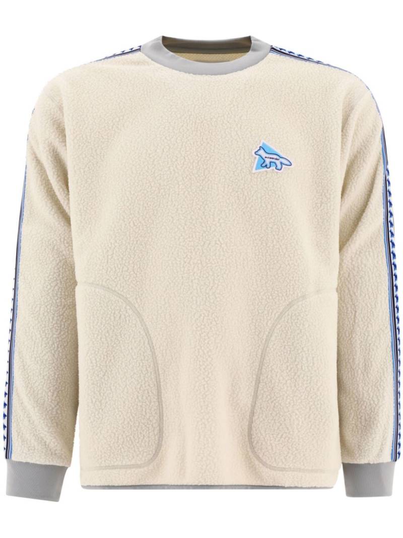 and Wander x Maison Kitsuné fleece sweatshirt - Neutrals von and Wander