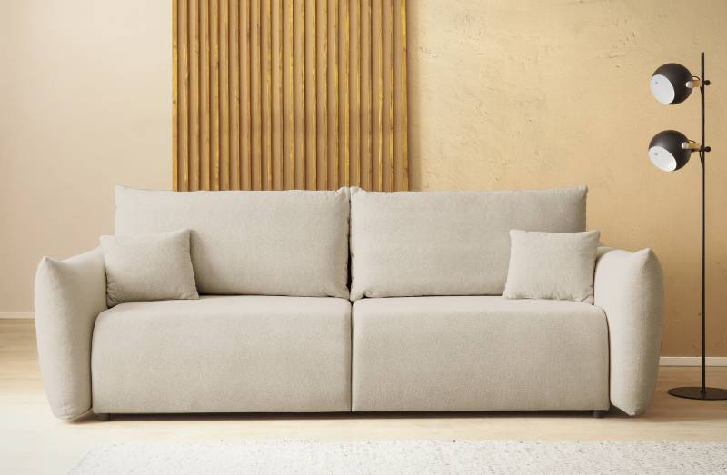 INOSIGN 3-Sitzer »MAVAS Schlafsofa mit Bettkasten«, ca.240/108cm (Liegefläche 212/145 cm), Cord, Chenille, Struktur von INOSIGN