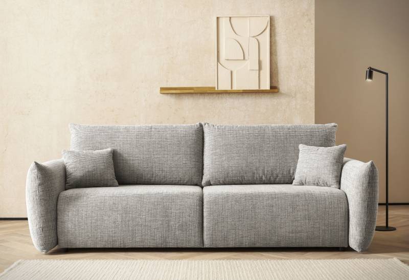 INOSIGN 3-Sitzer »MAVAS Schlafsofa mit Bettkasten«, ca.240/108cm (Liegefläche 212/145 cm), Cord, Chenille, Struktur von INOSIGN