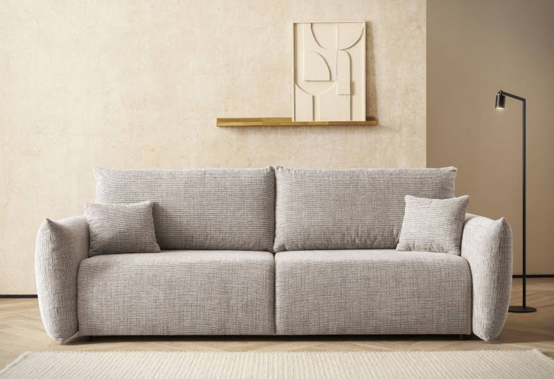 INOSIGN 3-Sitzer »MAVAS Schlafsofa mit Bettkasten«, ca.240/108cm (Liegefläche 212/145 cm), Cord, Chenille, Struktur von INOSIGN