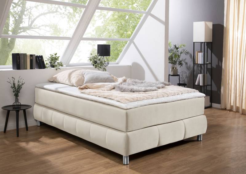 andas Boxspringbett »Salo«, Ohne Kopfteil, inkl. Topper, auch in Überlänge 220 cm von andas